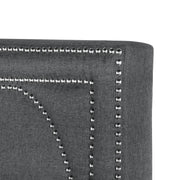 Bowfield Upholstered Panel Bed Charcoal