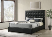 Medley Genuine Leather Panel Platform Bed