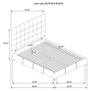 Medley Genuine Leather Panel Platform Bed