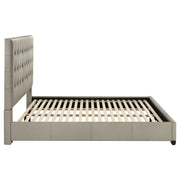 Medley Genuine Leather Panel Platform Bed