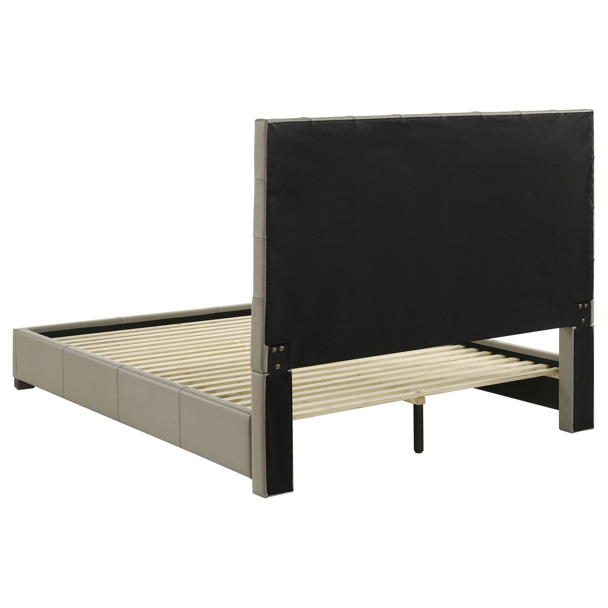 Medley Genuine Leather Panel Platform Bed
