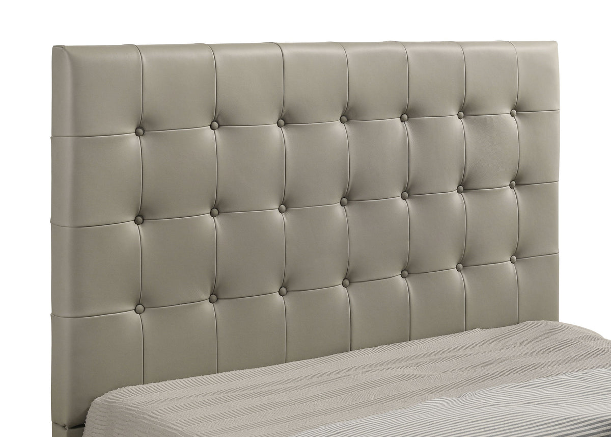 Medley Genuine Leather Panel Platform Bed