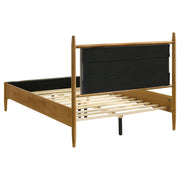 Mason 46-inch Panel Platform Bed Grey and Light Brown
