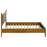 Mason 46-inch Panel Platform Bed Grey and Light Brown