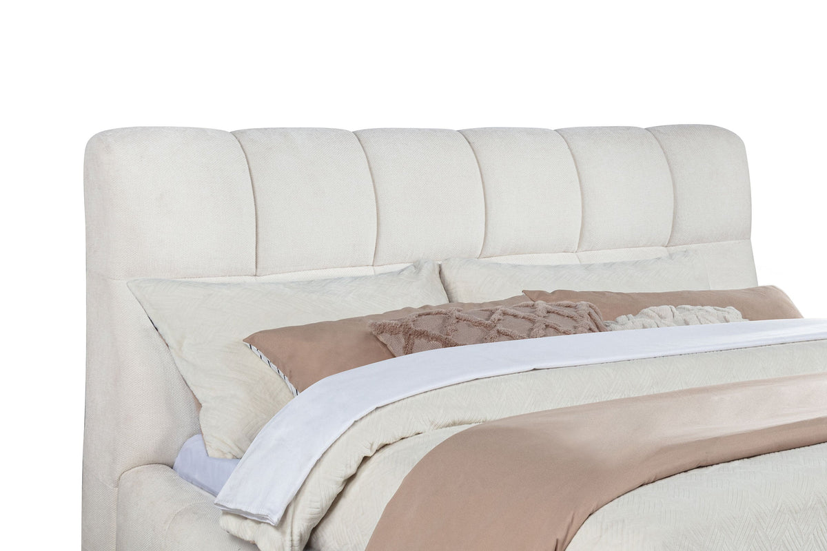 Nollet 48-inch Upholstered Panel Platform Bed