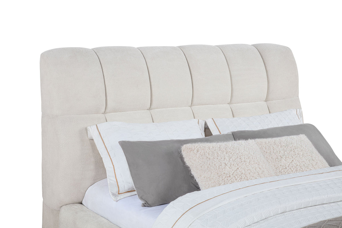 Nollet 48-inch Upholstered Panel Platform Bed