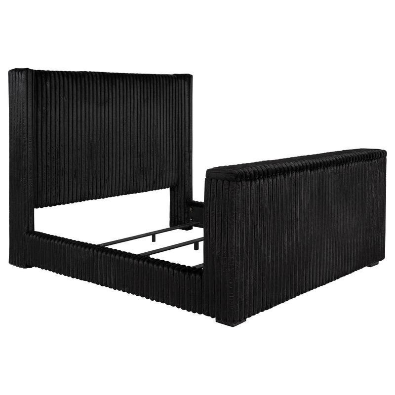 Centergrove Upholstered Wingback TV Bed