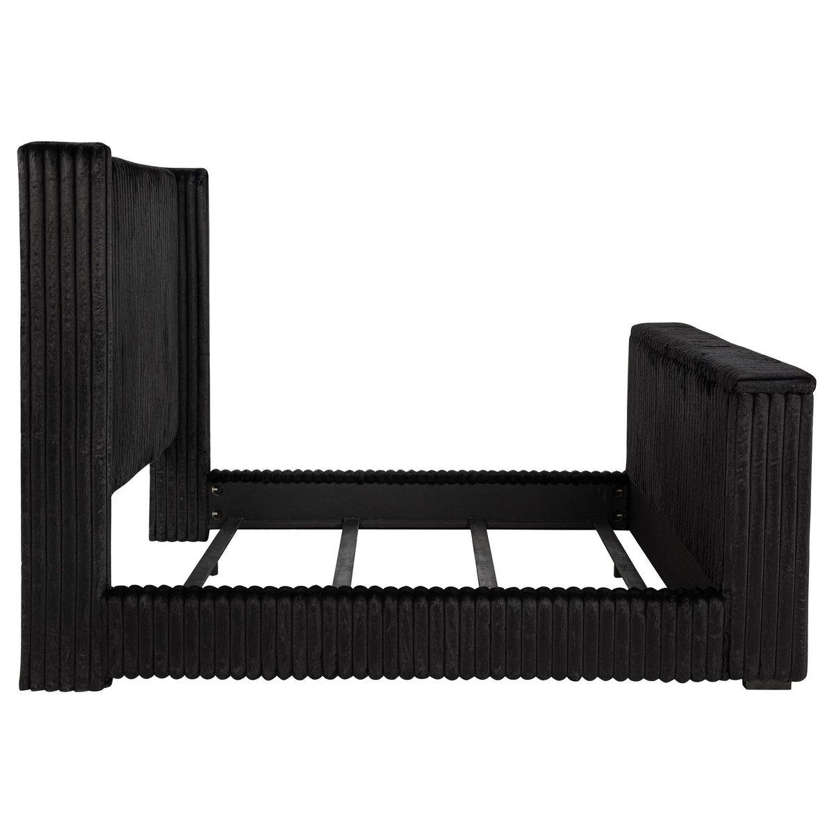Centergrove Upholstered Wingback TV Bed