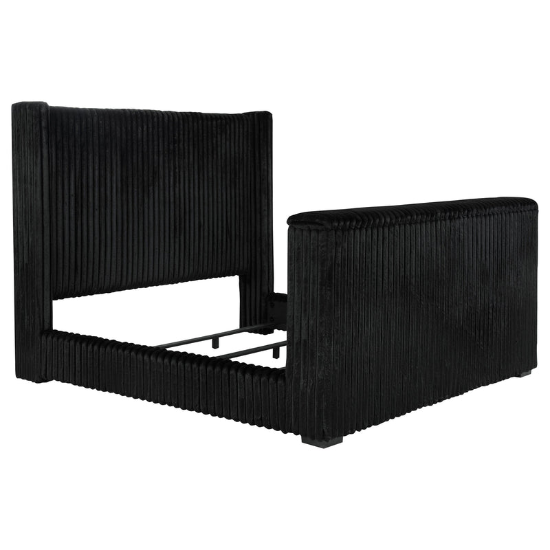 Centergrove Upholstered Wingback TV Bed
