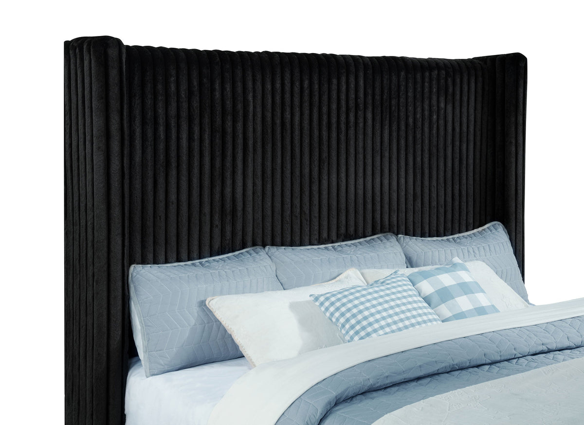 Centergrove Upholstered Wingback TV Bed