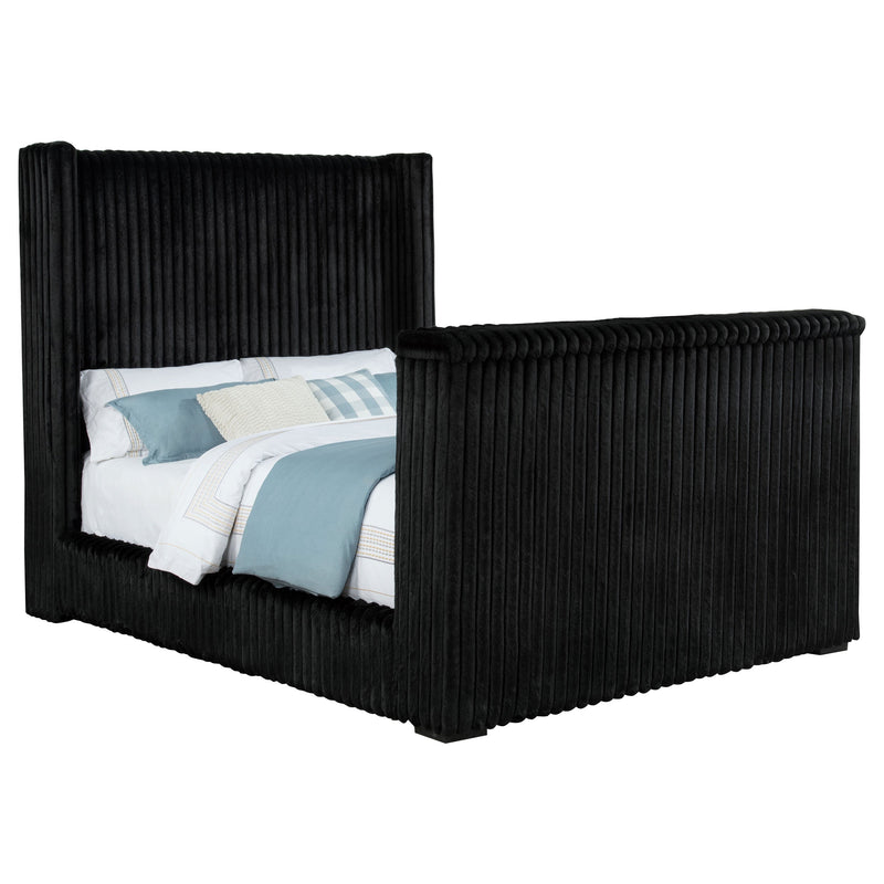 Centergrove Upholstered Wingback TV Bed