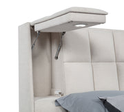 Dreux Upholstered Panel Platform Bed