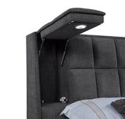 Dreux Upholstered Panel Platform Bed