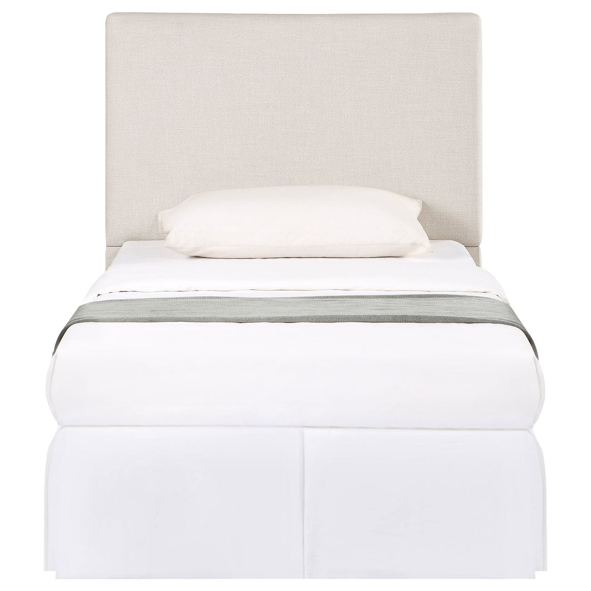 Pirro Upholstered or Full Panel Headboard Sand