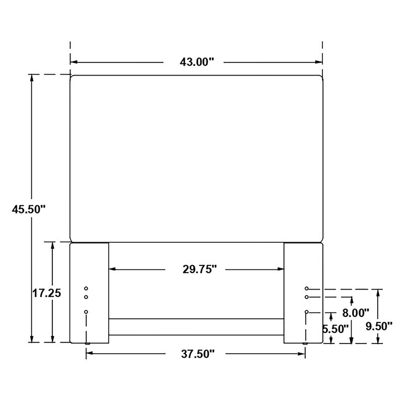 Pirro Upholstered or Full Panel Headboard Sand