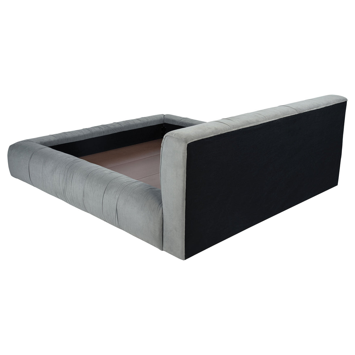 Wilshire Upholstered Platform Bed Grey