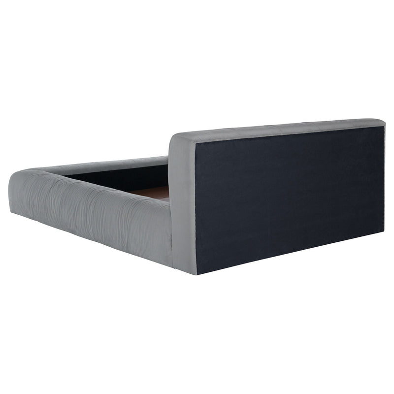 Wilshire Upholstered Platform Bed Grey