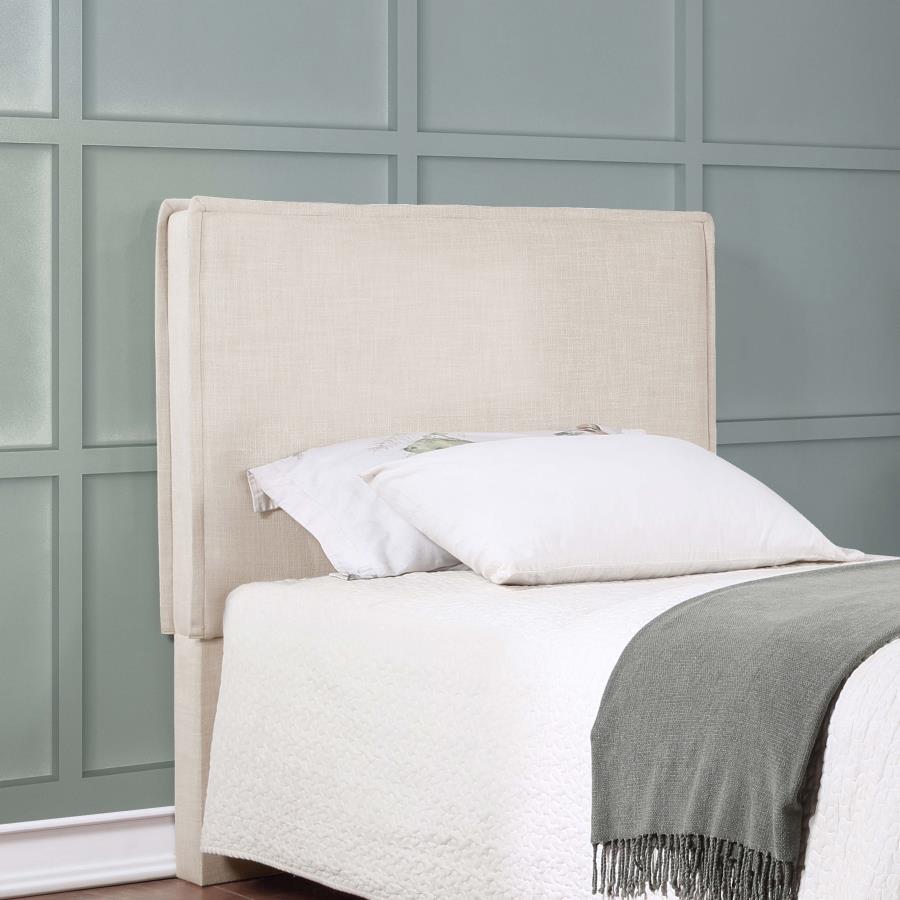 Izzy Upholstered or Full Panel Headboard Sand Twin