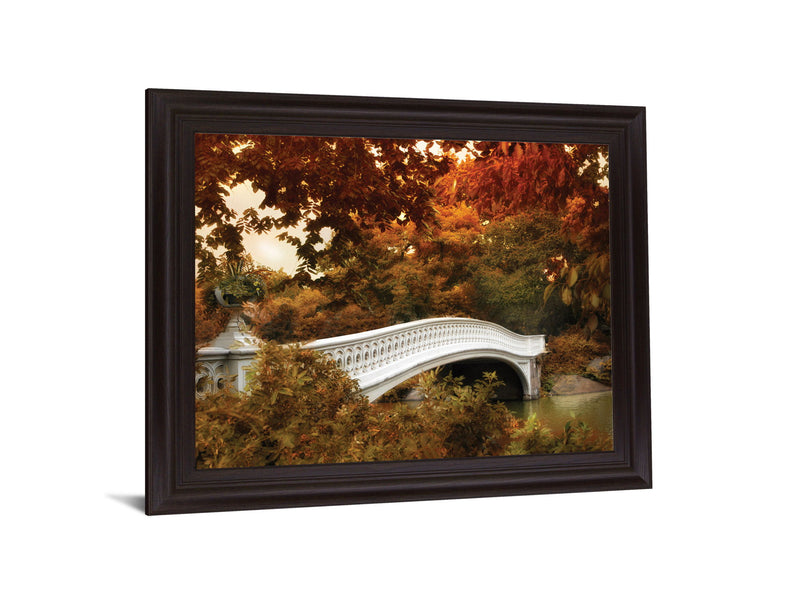 Golden Canopy Crossing - 28" x 34" Framed Wall Art - Light Brown