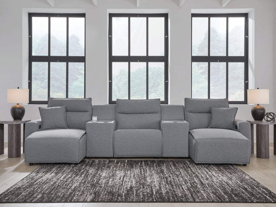 ModMax II - Salt And Pepper - Reclining Sectional