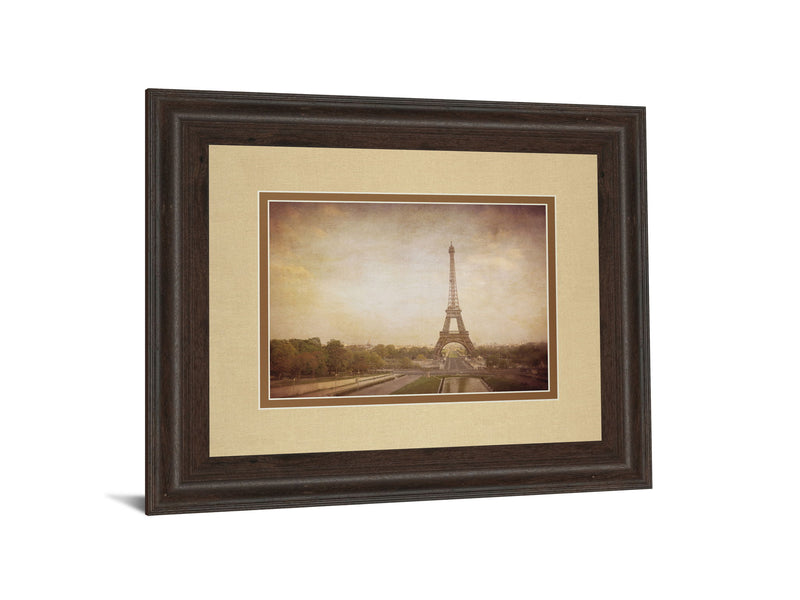 Tour De Eiffel By H. Jacks - Framed Print Wall Art - Light Brown