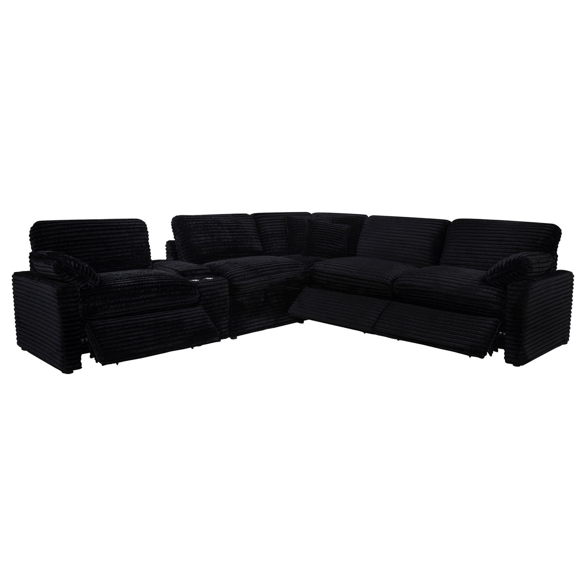 Collins 6-piece Modular Power Reclining Sectional Black