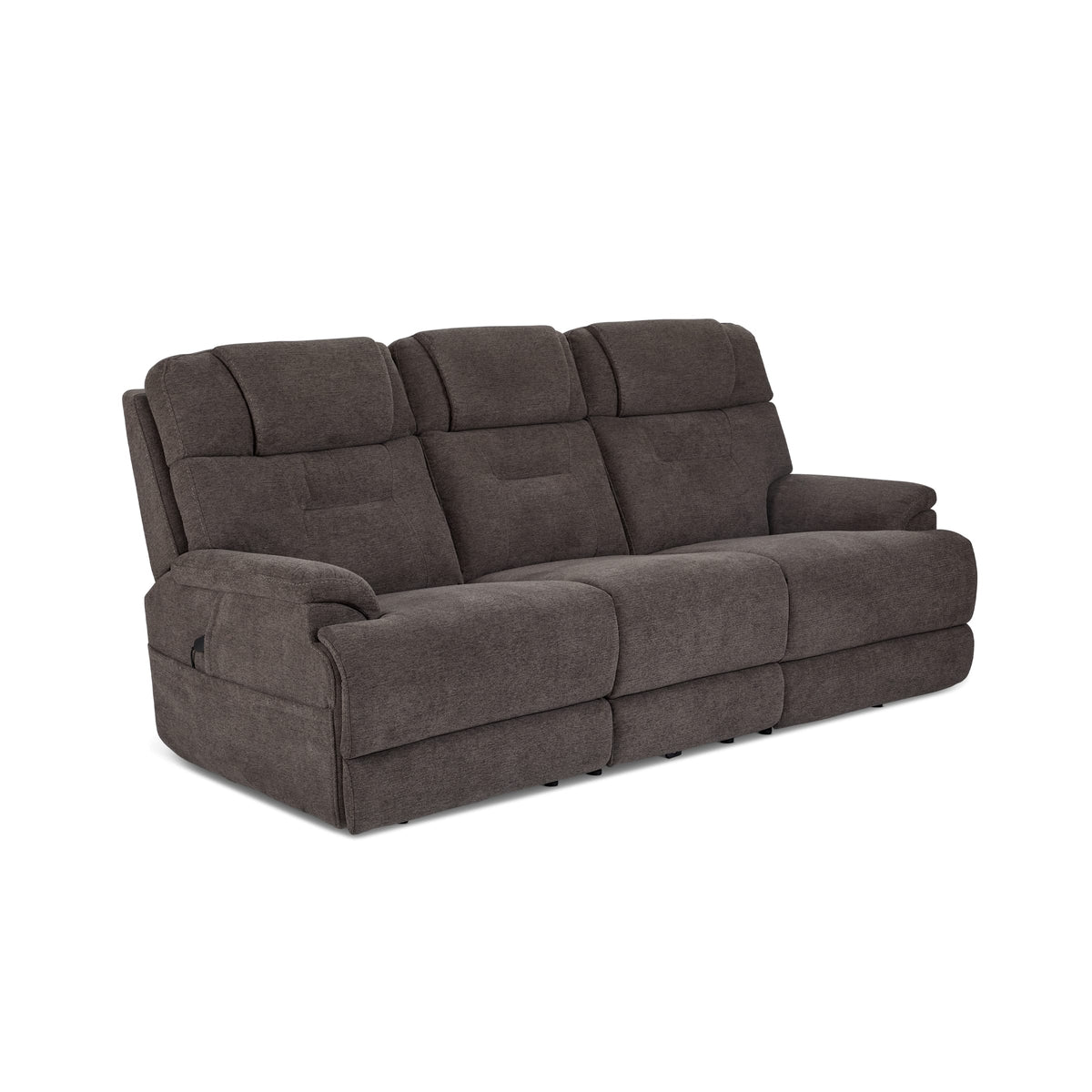 Flexsteel Zecliner Zofa Power Reclining Sofa with Console, Power Headrest, Lumbar, Heat & Massage