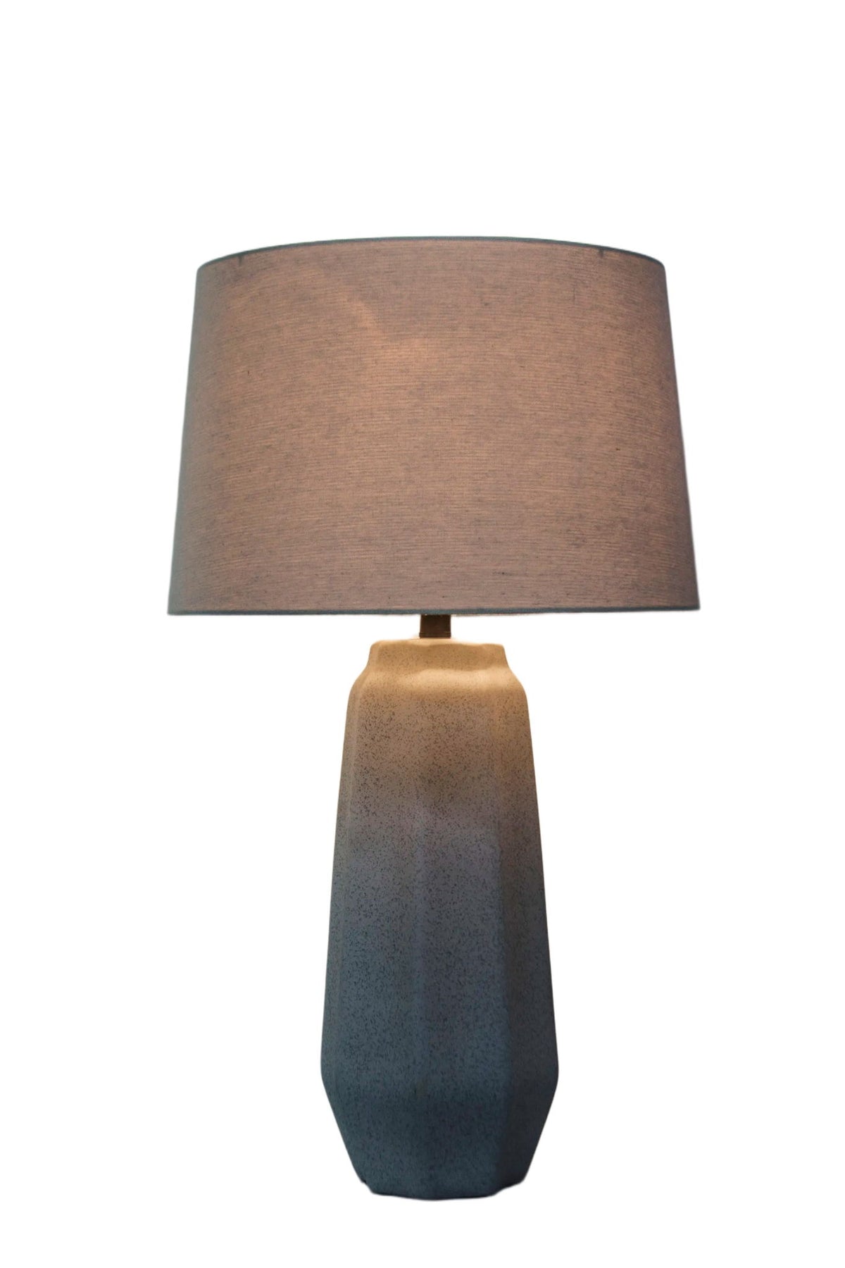 Speckled Stone Ceramic Table Lamp (Set of 2) - Speckled Soft Stone