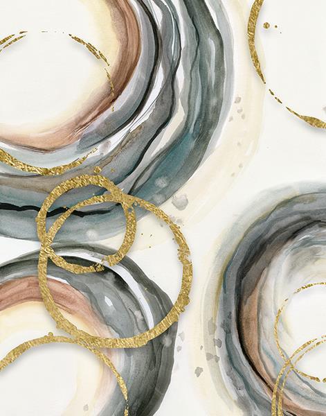 Gold Elasticity I By Nan - Beige