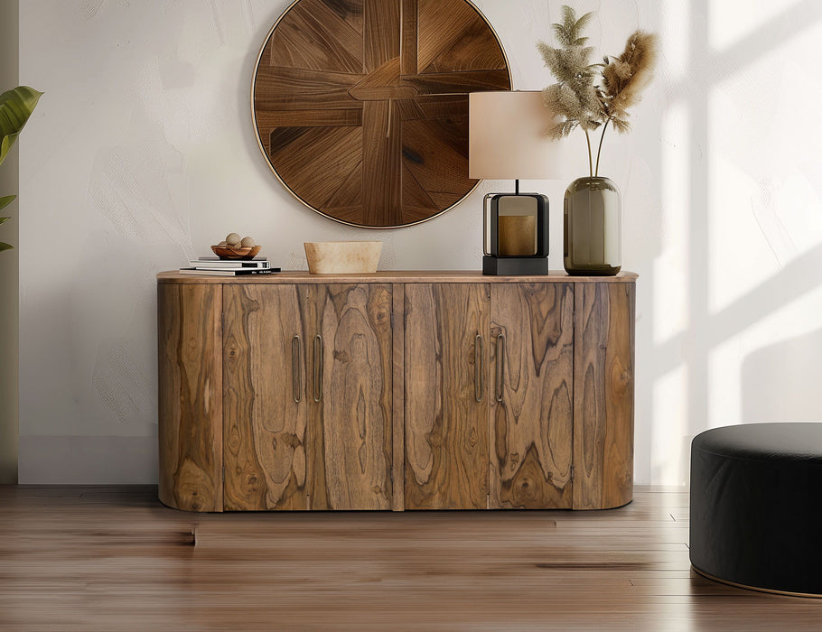 Balam - 4 Doors Console - Almond And Barrel Brown