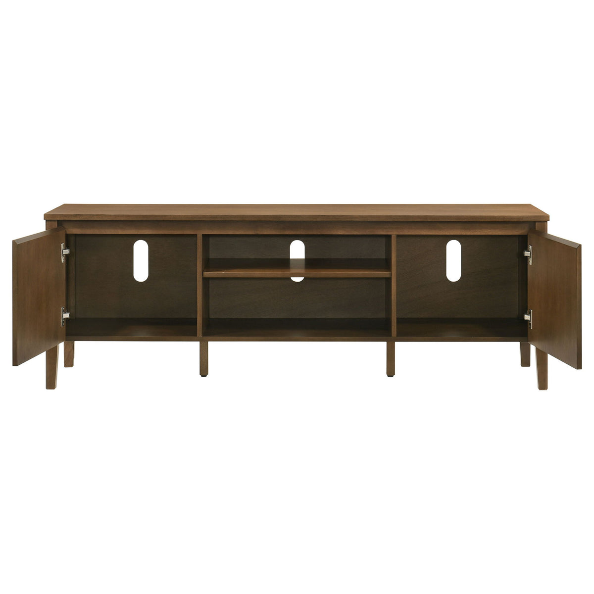 Thori 63-inch 2-door TV Stand Media Console Dark Brown