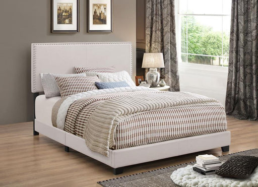 Boyd Upholstered Panel Bed Ivory Queen
