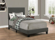 Boyd Upholstered Panel Bed Charcoal Twin