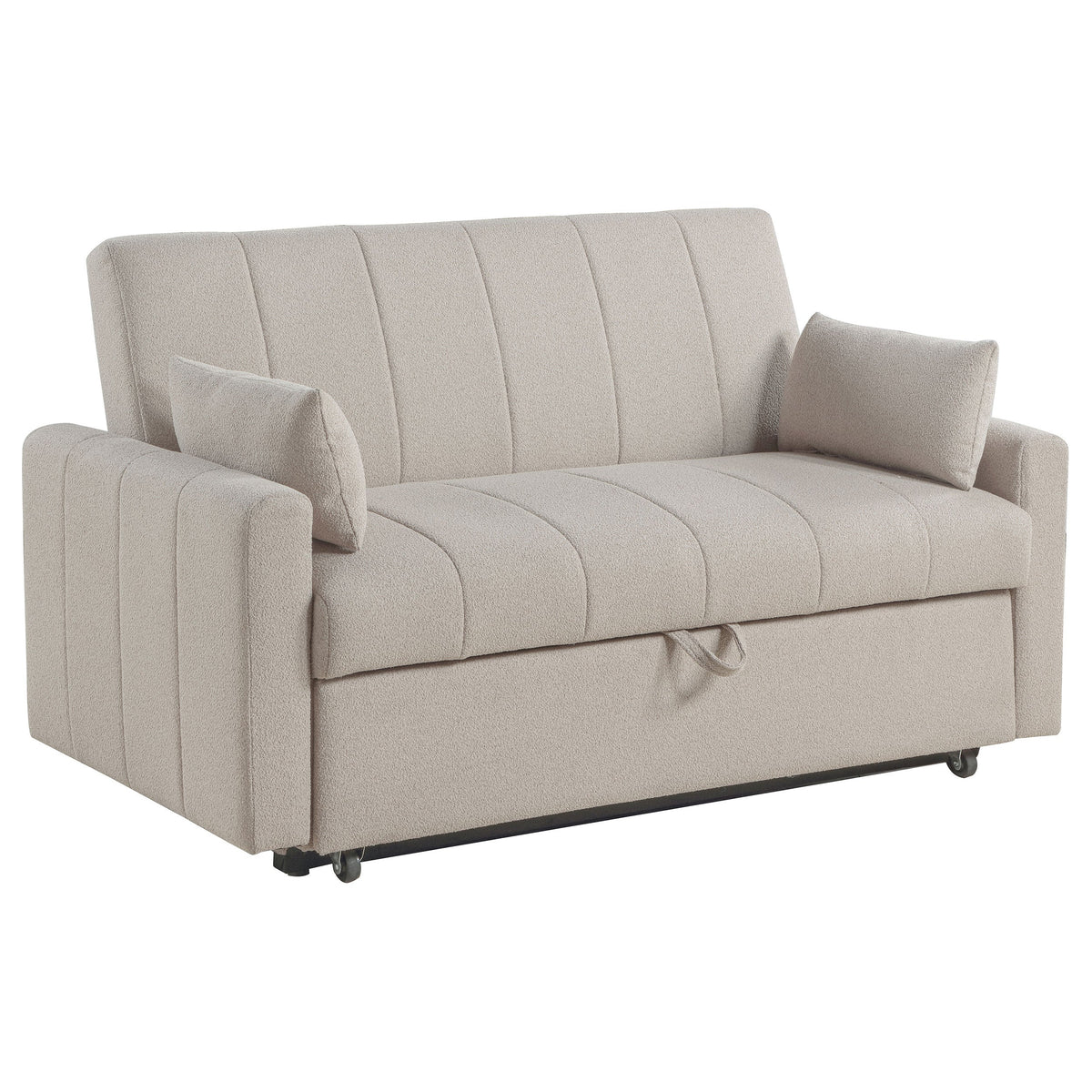 Portland Boucle Upholstered Sleeper Sofa Bed