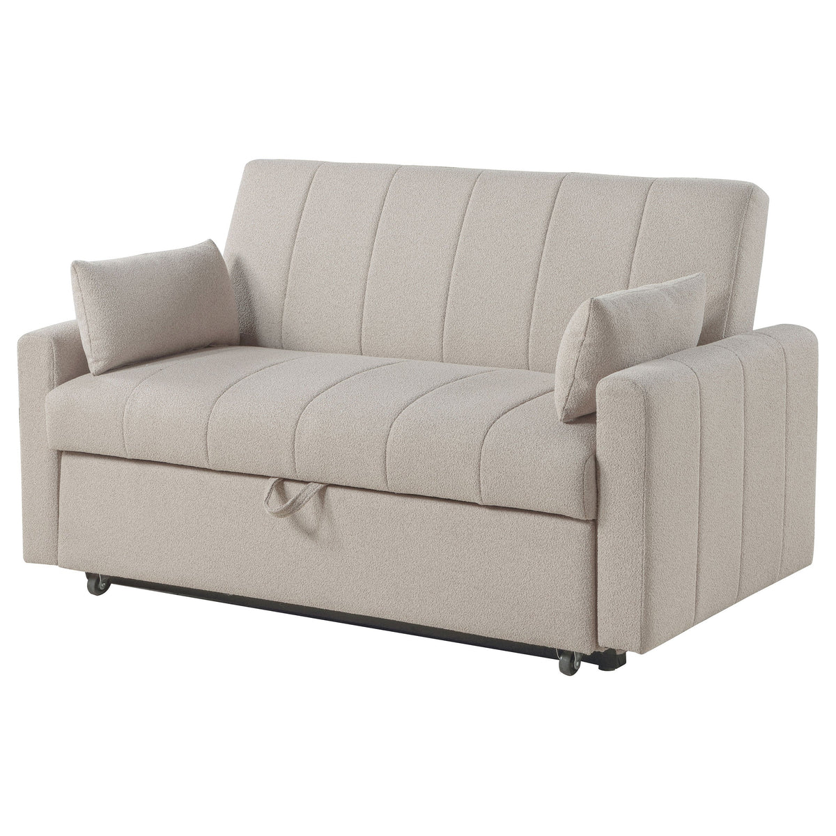 Portland Boucle Upholstered Sleeper Sofa Bed