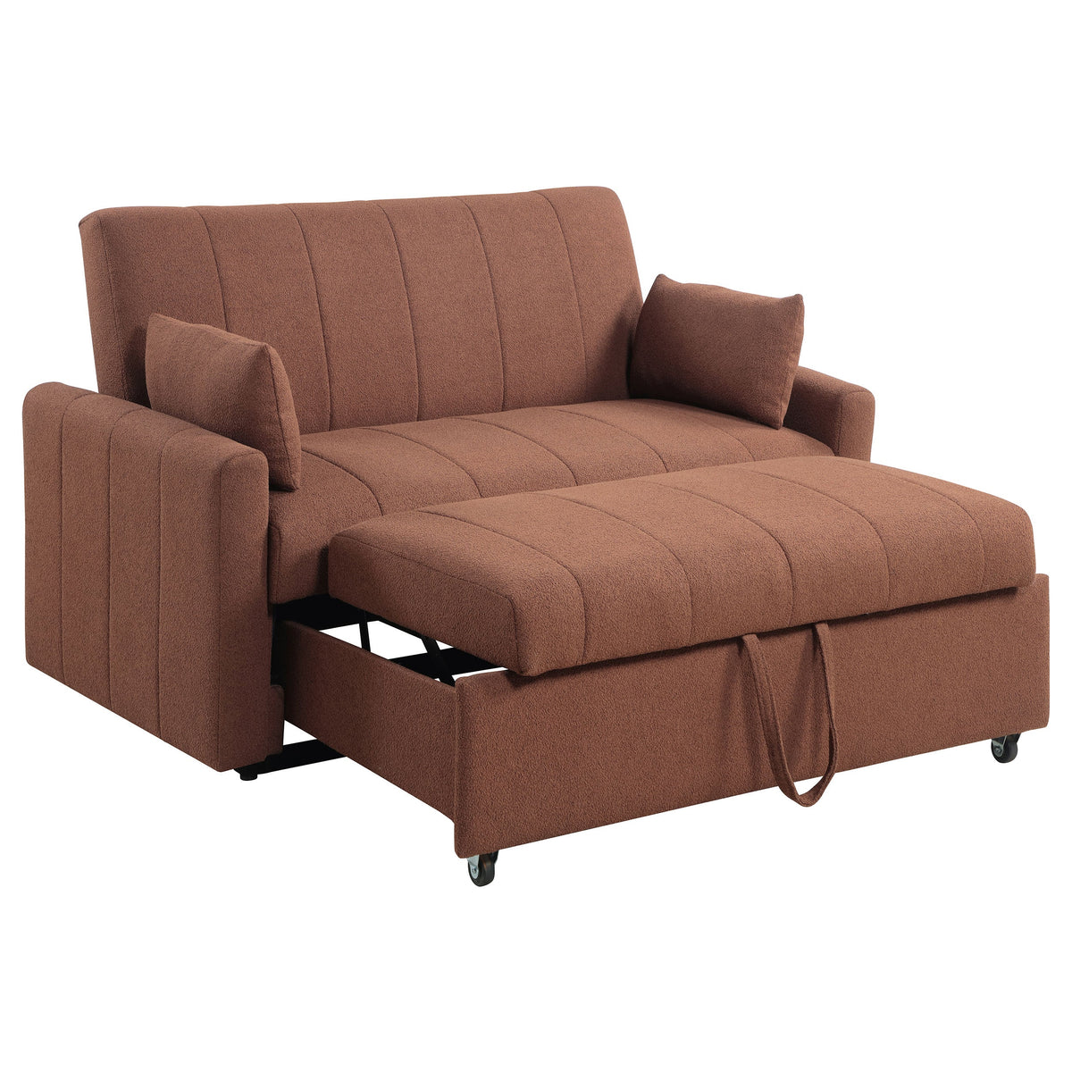 Portland Boucle Upholstered Sleeper Sofa Bed
