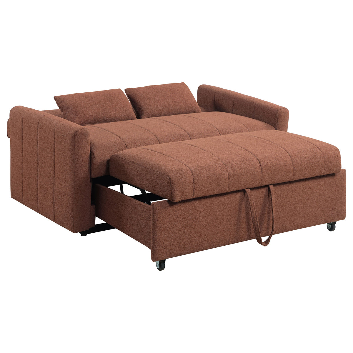 Portland Boucle Upholstered Sleeper Sofa Bed