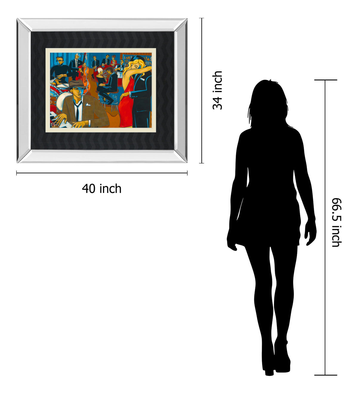 After Hours By Marsha Hammel - Mirror Framed Print Wall Art - Black