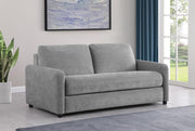 Rylie Upholstered Sofa Sleeper with Mattress Grey