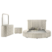 Sonya Upholstered Bedroom Set Ivory