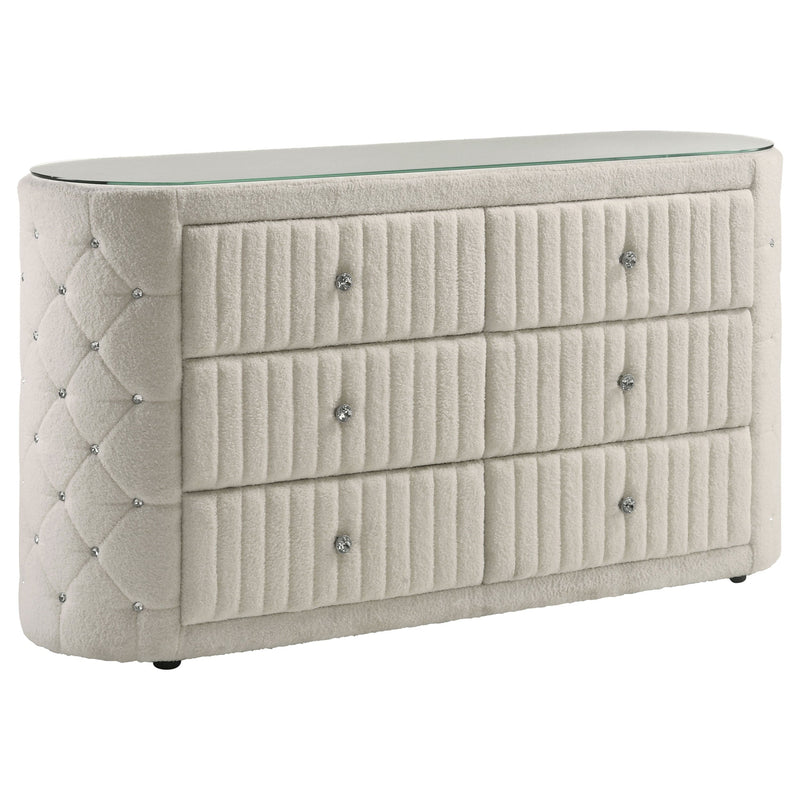 Sonya Upholstered Bedroom Set Ivory