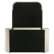 Sonya 6-drawer Upholstered Bedroom Dresser with Mirror Ivory