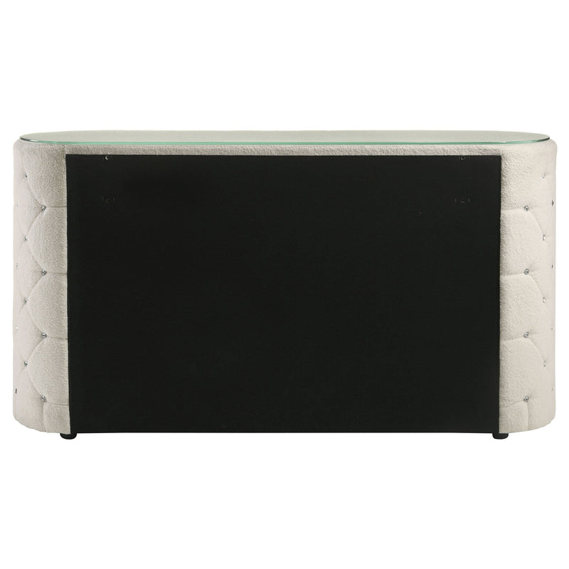 Sonya 6-drawer Upholstered Bedroom Dresser Ivory