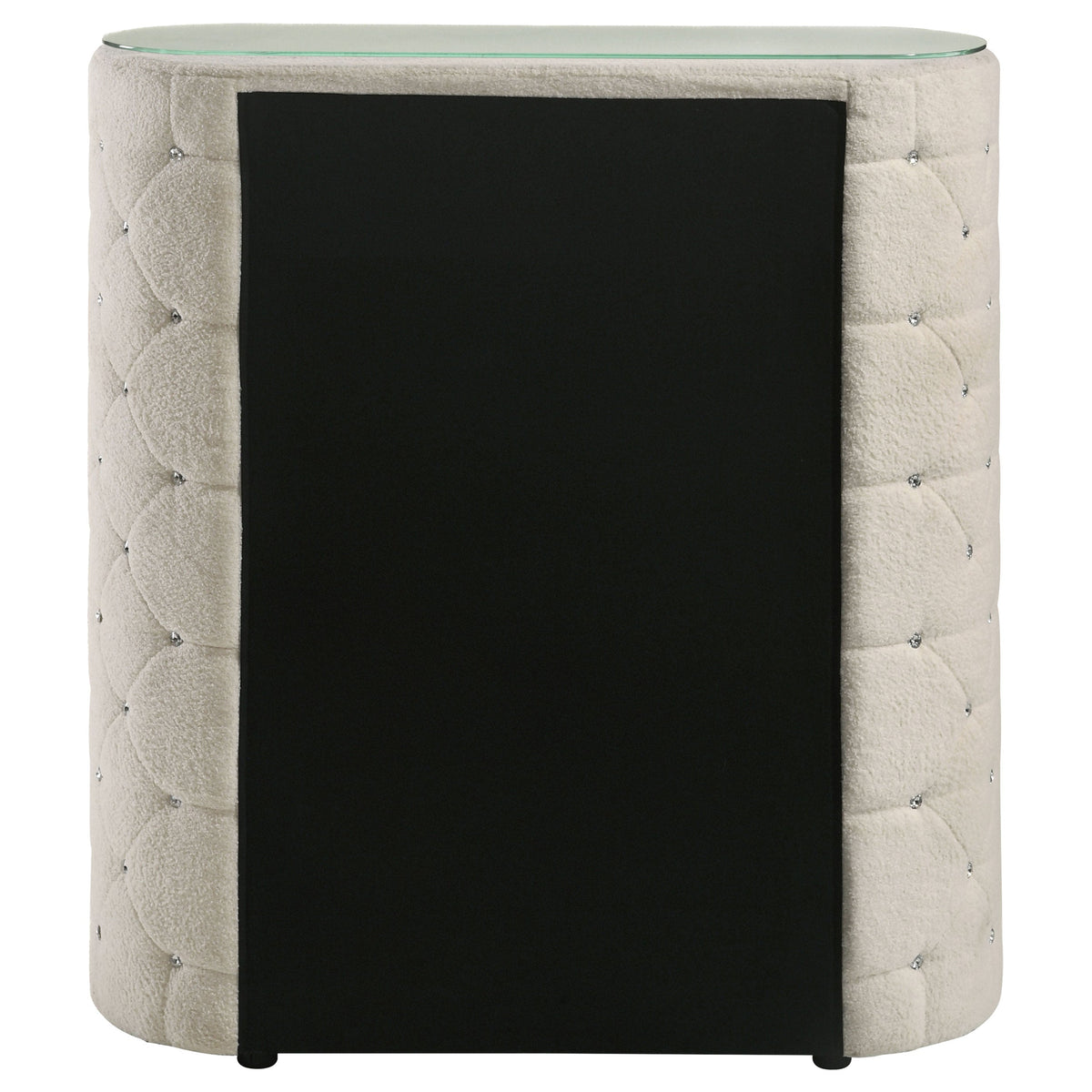 Sonya 5-drawer Upholstered Bedroom Chest of Drawers Ivory