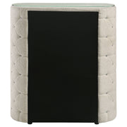 Sonya 5-drawer Upholstered Bedroom Chest of Drawers Ivory