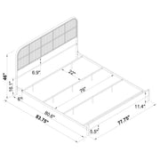 Amherst Radio Weave Rattan Metal Bed