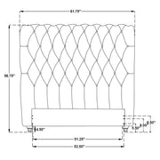 Devon 57-inch Upholstered Headboard