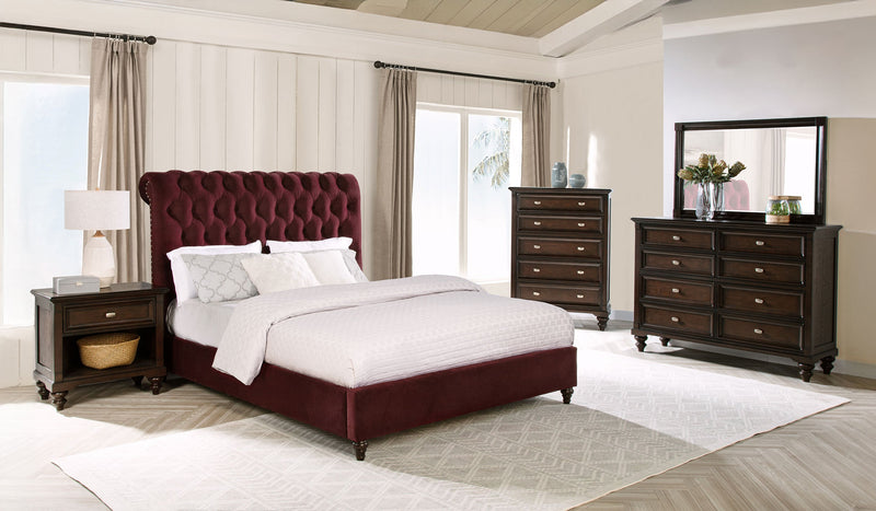 Devon 57-inch Upholstered Panel Bed