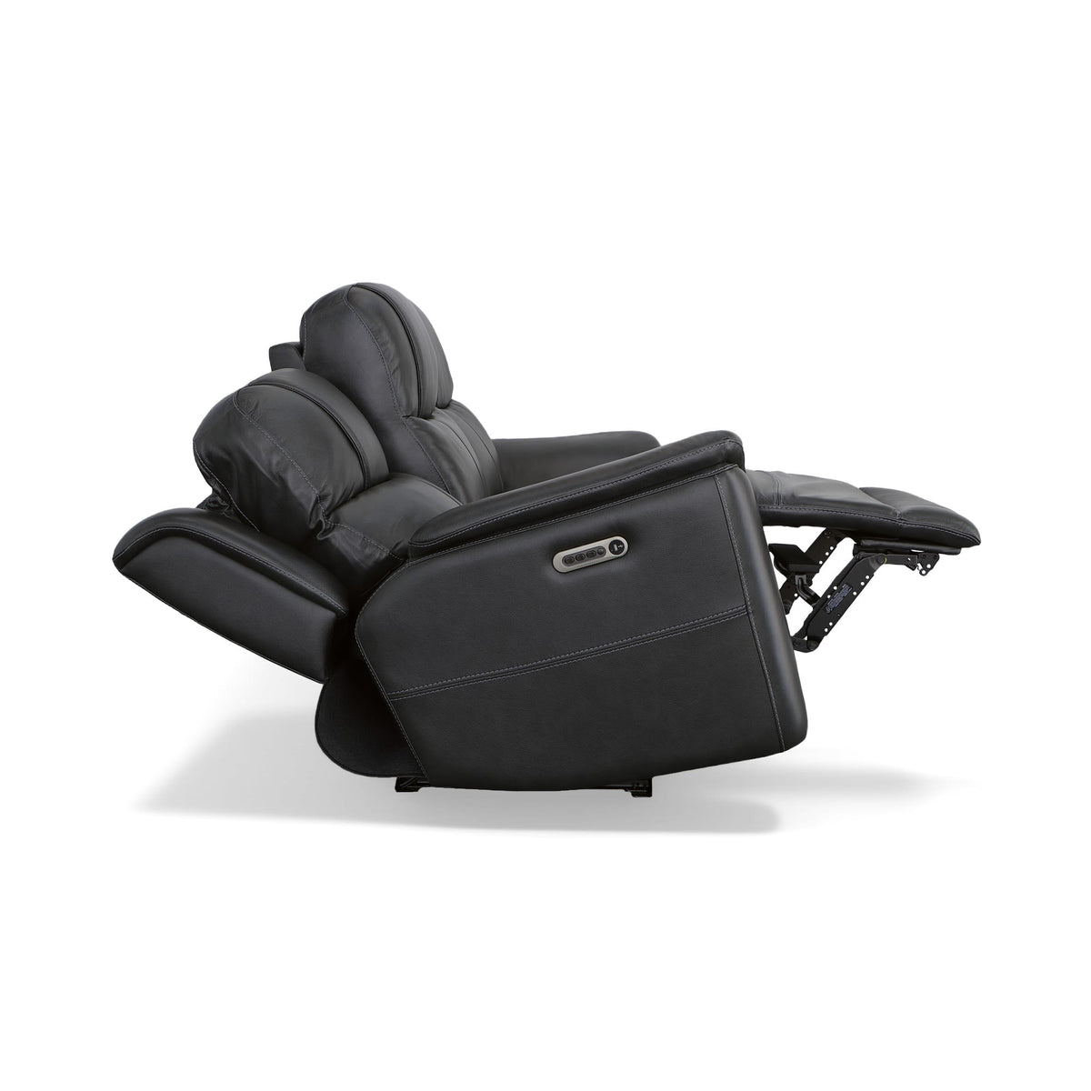 Flexsteel Crew Power Reclining Sofa with Power Headrests & Lumbar