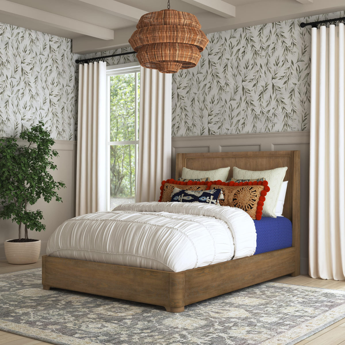 Flexsteel Normandy Queen Panel Bed
